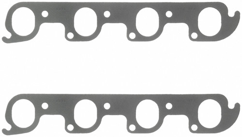 Exhaust Header / Manifold Gasket - 1.560 x 1.980 in Oval Port - Steel Core Laminate - Ford Cleveland / Modified - Pair Exhaust Header / Manifold Gasket - 1.560 x 1.980 in Oval Port - Steel Core Laminate - Ford Cleveland / Modified - Pair