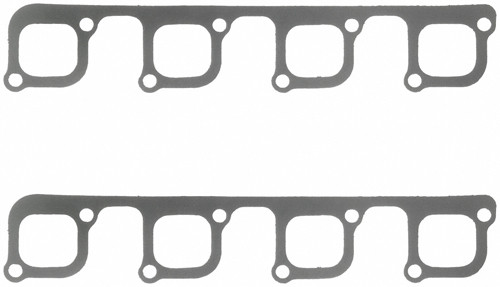 Exhaust Header / Manifold Gasket - 1.860 x 1.680 in Rectangle Port - Steel Core Laminate - Small Block Ford - Pair