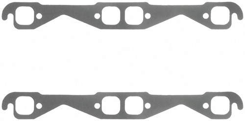 Exhaust Header / Manifold Gasket - 1.380 in Square Port - Steel Core Laminate - Small Block Chevy - Pair