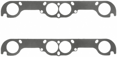 Exhaust Header / Manifold Gasket - 2.000 in Round Port - Steel Core Laminate - 18 Degree Heads - Small Block Chevy - Pair