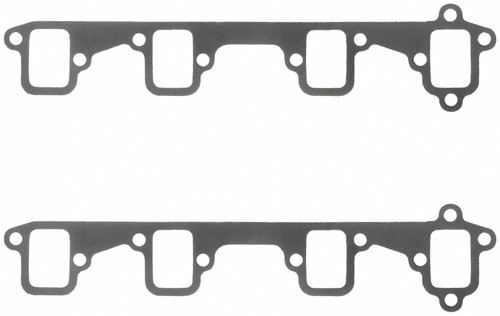 Exhaust Header / Manifold Gasket - 1.430 x 2.120 in Rectangular Port - Steel Core Laminate - Ford FE-Series - Pair