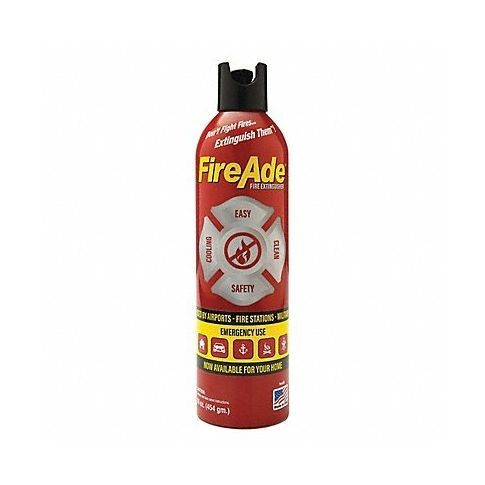 Fire Extinguisher - FireAde - Wet Chemical - Class A / B - 1 / B Rated - 16 oz - Steel - Red - Each