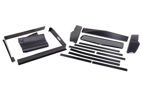 Radiator Duct - Bump n Run - 24.25 x 18.5 in Core Radiators - Plastic - Black - Universal - Kit