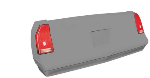 Bumper Cover - MD3 - 2-Piece Complete - Rear - Plastic - Gray - Chevy Monte Carlo 1988 - Kit
