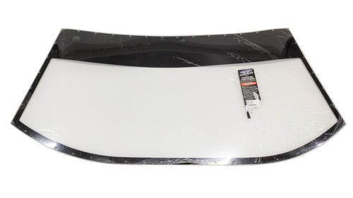 Windshield - Pre-Cut / Drilled - Coated - Blackout Border - Polycarbonate - Short Track Truck - Each