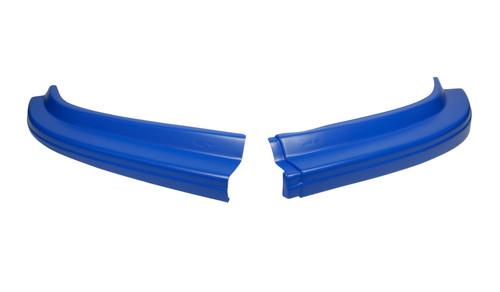 Air Valance - MD3 Evolution II - 2-Piece - Plastic - Chevron Blue - Dirt Late Model - Kit