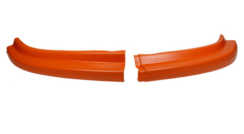 Air Valance - MD3 Evolution II - 2-Piece - Plastic - Orange - Dirt Late Model - Kit