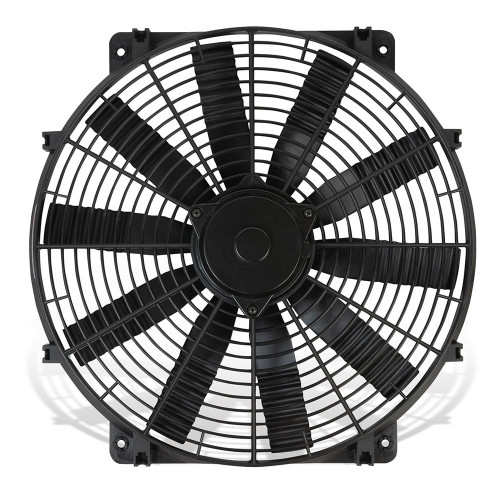 Electric Cooling Fan - Flex-Wave - 12 in Fan - Push / Pull - 1325 CFM - 12V - Straight Blade - 13 x 12 in - 3.5 in - Plastic - Each