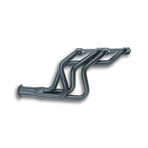 Headers - Full Length - 1.625 in Primary - 3 in Collector - Gaskets / Hardware Included - Steel - Black Paint - Small Block Chevy - GM A-Body / B-Body / F-Body / X-Body 1964-89 - Pair