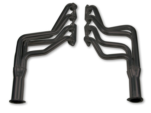 Headers - Full Length - 1.75 in Primary - 3 in Collector - Gaskets / Hardware Included - Steel - Black Paint - Big Block Chevy - GM A-Body / B-Body / F-Body 1964-74 - Pair