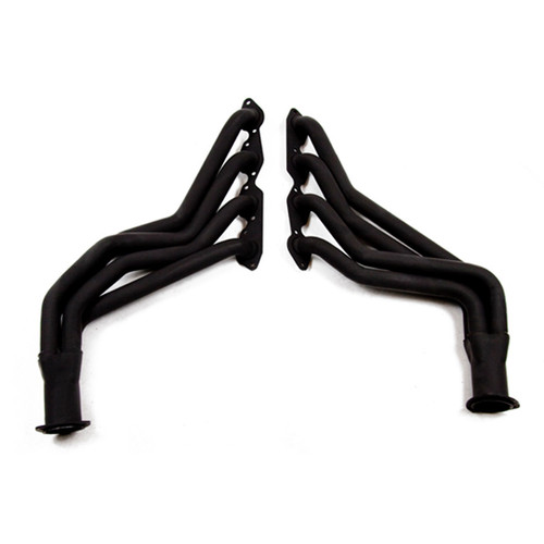 Headers - Full Length - 1.75 in Primary - 3 in Collector - Gaskets / Hardware Included - Steel - Black Paint - Big Block Chevy - GM Fullsize SUV / Truck 1968-91 - Pair