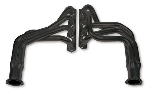 Headers - Full Length - 1.5 in Primary - 3 in Collector - Gaskets / Hardware Included - Steel - Black Paint - Small Block Ford - Ford Fullsize Truck 1969-74 - Pair
