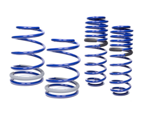 Suspension Spring Kit - 1.5 in Lowering - Front / Rear - Steel - Blue Powder Coat - GT - Ford Mustang 2005-14 - Kit