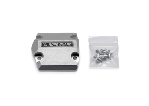Winch Shackle Rope Guard - Bolt-On - Hardware Included - Aluminum - Clear Anodized - Factor 55 UltraHook Shackles - Each
