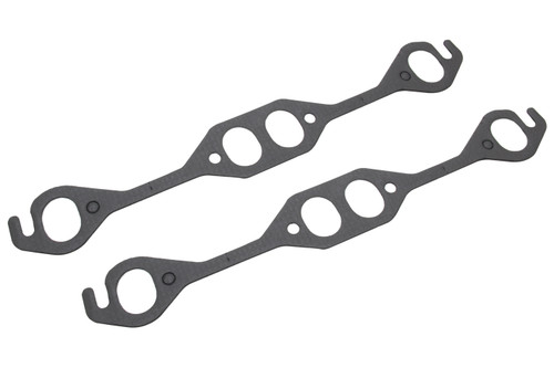 Exhaust Header / Manifold Gasket - 1.270 x 1.620 in Oval Port - Steel Core Laminate - Small Block Chevy - Pair