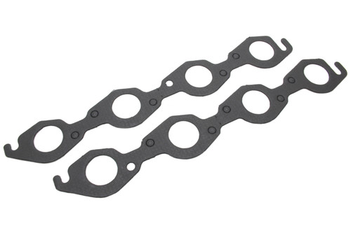 Exhaust Header / Manifold Gasket - 1.750 in Round Port - Steel Core Laminate - Big Block Chevy - Pair
