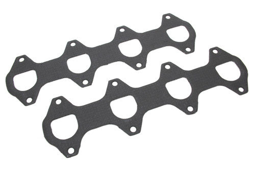Exhaust Header / Manifold Gasket - 1.680 x 1.540 in D Port - Steel Core Laminate - Ford Modular - Pair
