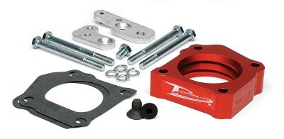 Throttle Body Spacer - Gasket / Hardware - Aluminum - Black Anodized - Toyota V6 - Various Toyota Applications - Each