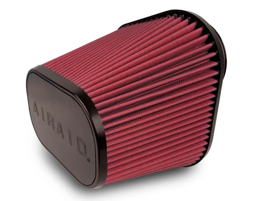 Air Filter Element - Clamp-On - 10.813 in Base - 7.938 in Top - 7.5 in Tall - 4.25 in Flange - Reusable Cotton - Red - Universal - Each