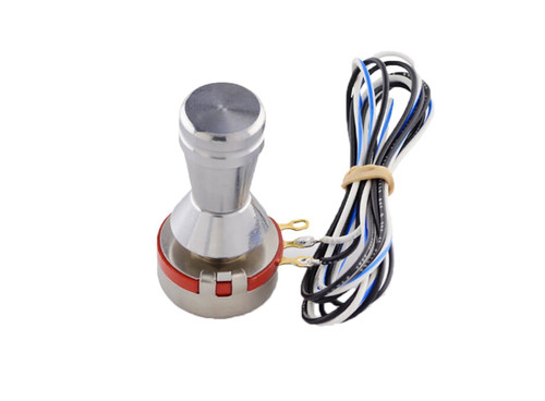 Switch - Light Dimmer - Rotary Knob - Aluminum - Natural - Dakota Digital Gauges - Kit Switch - Light Dimmer - Rotary Knob - Aluminum - Natural - Dakota Digital Gauges - Kit