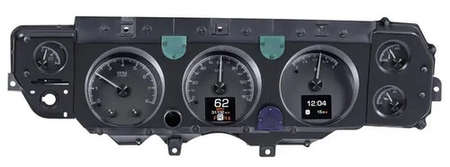 Gauge Kit - HDX Direct Fit - Analog - Fuel / Oil Pressure / Speedometer / Tachometer / Voltmeter / Water Temperature - Black Face - GM A-Body 1970-72 - Kit