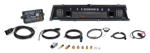 Gauge Kit - RTX Series - Analog - Fuel / Oil Pressure / Speedometer / Voltmeter / Water Temperature - Black Face - GM A-Body 1966-67 - Kit
