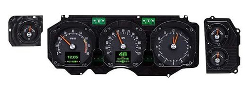 Gauge Kit - RTX Series - Analog - Fuel / Oil Pressure / Speedometer / Tachometer / Water Temperature - Black Face - GM A-Body 1970-72 - Kit Gauge Kit - RTX Series - Analog - Fuel / Oil Pressure / Speedometer / Tachometer / Water Temperature - Black Face - GM A-Body 1970-72 - Kit