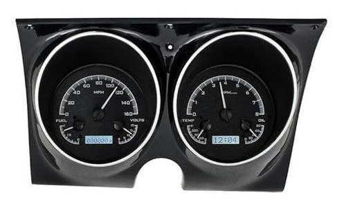 Gauge Kit - VHX Series - Analog - Fuel / Oil Pressure / Speedometer / Tachometer / Voltmeter / Water Temperature - Black Face - GM F-Body 1967-68 - Kit Gauge Kit - VHX Series - Analog - Fuel / Oil Pressure / Speedometer / Tachometer / Voltmeter / Water Temperature - Black Face - GM F-Body 1967-68 - Kit