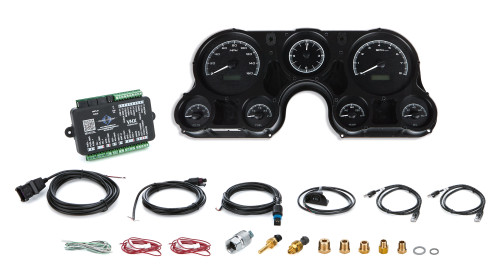 Gauge Kit - VHX Series - Analog - Fuel / Oil Pressure / Speedometer / Tachometer / Voltmeter / Water Temperature - Black Face - GM Fullsize Truck 1967-72 - Kit Gauge Kit - VHX Series - Analog - Fuel / Oil Pressure / Speedometer / Tachometer / Voltmeter / Water Temperature - Black Face - GM Fullsize Truck 1967-72 - Kit