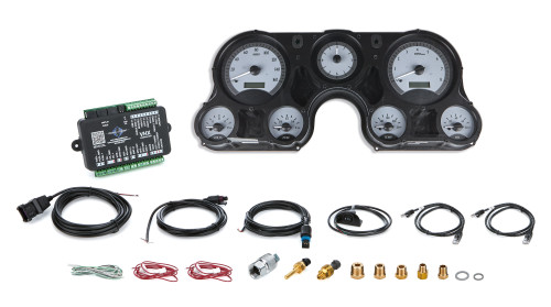 Gauge Kit - VHX Series - Analog - Fuel / Oil Pressure / Speedometer / Tachometer / Voltmeter / Water Temperature - White Face - GM Fullsize Truck 1967-72 - Kit Gauge Kit - VHX Series - Analog - Fuel / Oil Pressure / Speedometer / Tachometer / Voltmeter / Water Temperature - White Face - GM Fullsize Truck 1967-72 - Kit