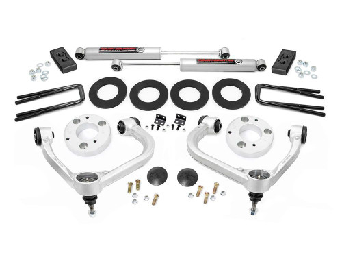 Suspension Lift Kit - 3 in Lift - Control Arms / Spacers / Blocks / Hardware / Shocks - Ford Fullsize Truck 2021-24 - Kit