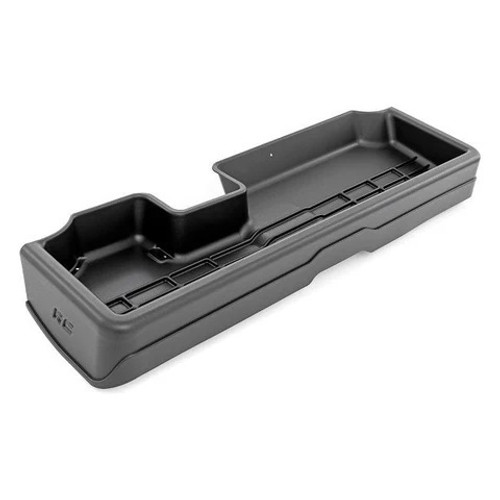 Underseat Storage Box - Plastic - Black / Textured - Crew Cab - GM Fullsize Truck 2019-25 - Each Underseat Storage Box - Plastic - Black / Textured - Crew Cab - GM Fullsize Truck 2019-25 - Each