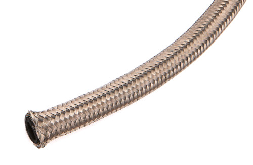 Hose - 200 Series - 6 AN - 10 ft - Braided Stainless / Rubber - Natural - Each