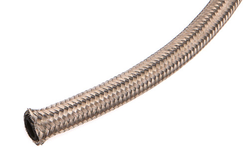 Hose - 200 Series - 6 AN - 3 ft - Braided Stainless / Rubber - Natural - Each