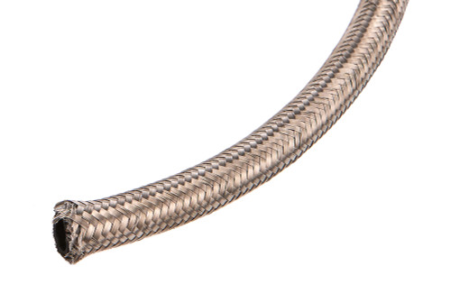 Hose - 200 Series - 8 AN - 20 ft - Braided Stainless / Rubber - Natural - Each