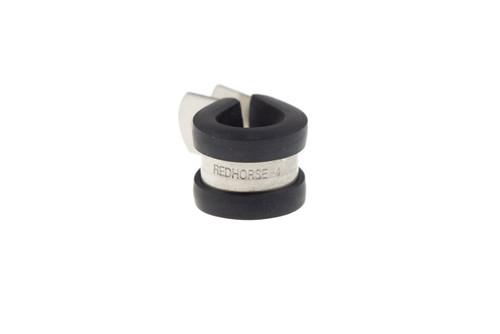 Line Clamp - 220 Series - Adel - 4 AN Hose - Rubber Lining - Aluminum - Set of 10