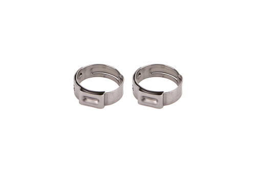 Hose Clamp - 420 Series - Band - Push Lock Clamp - 6 AN - Stainless - Natural - Pair Hose Clamp - 420 Series - Band - Push Lock Clamp - 6 AN - Stainless - Natural - Pair