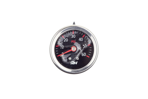 Fuel Pressure Gauge - 5001 Series - 0-60 psi - Mechanical - Analog - Full Sweep - Black Face - Each