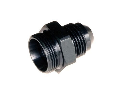 Fitting - Adapter - 5000 Series - Straight - 6 AN Male to 9/16-24 in Inverted Flare Male - Aluminum Black Anodized - Each