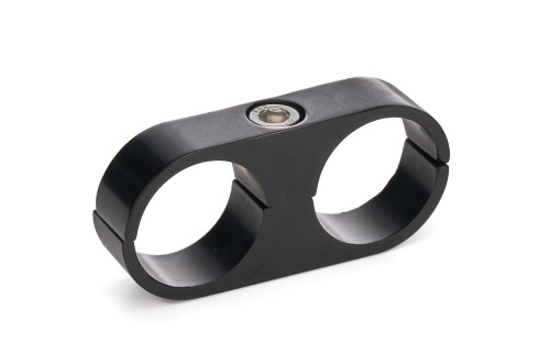 Hose / Tube Separators - 730 Series - Two 12 AN Holes - Aluminum - Black Anodized - Each