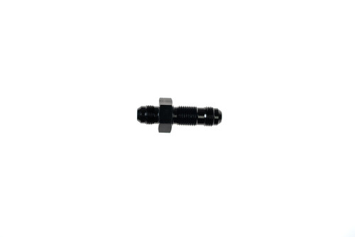 Fitting - Bulkhead - 832 Series - Straight - 8 AN Male to 8 AN Male Bulkhead - Aluminum - Black Anodized - Each Fitting - Bulkhead - 832 Series - Straight - 8 AN Male to 8 AN Male Bulkhead - Aluminum - Black Anodized - Each