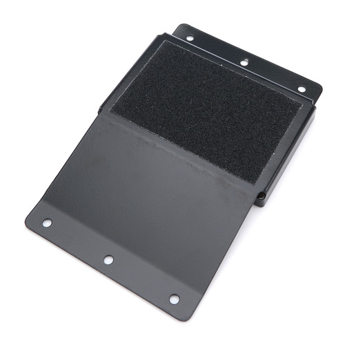 Heel Riser - 0.5 in Tall - 4.25 in Wide - Non-Skid Pad - Aluminum - Black Anodized - Each
