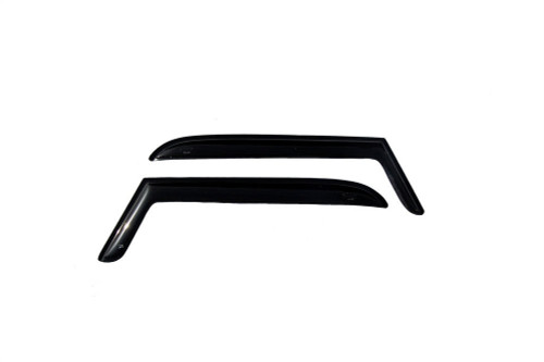 Side Window Visor - Original Ventvisor - Stick-On - Front - Plastic - Black - Jeep Wrangler TJ 1997-2006 - Pair