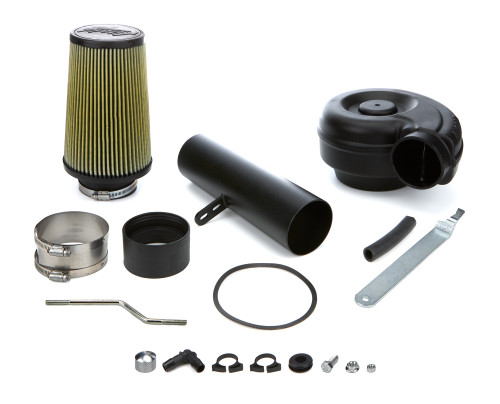 Air Induction System - Reusable Oiled Filter - Plastic - Black - Small Block Chevy - GM Fullsize SUV / Truck 1988-95 - Kit