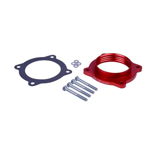 Throttle Body Spacer - PowerAid - 1 in Thick - Gaskets / Hardware - Aluminum - Black Anodized - Toyota V6 - Toyota Midsize SUV 2010-23 - Each