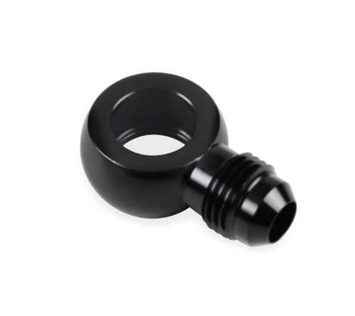 Fitting - Adapter Banjo - Straight - 6 AN Male to 9/16-14 in Banjo - Aluminum - Black Anodized - Each