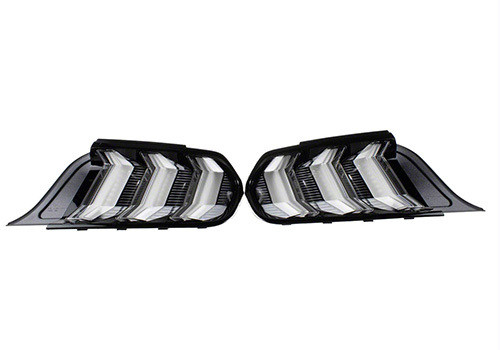 Tail Lights - OEM Replacement - LED - Clear Lens - Ford Mustang 2018-23 - Pair