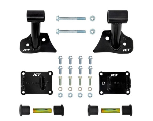 Motor Mount - Bolt-On - Steel - Black Powder Coat - GM LS-Series - BMW E36 / E46 1992-2006 - Kit