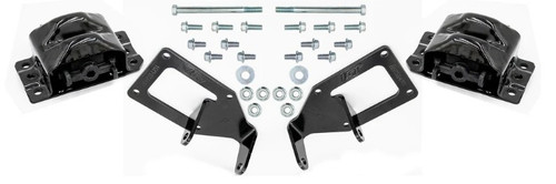Motor Mount - Bolt-On - Steel - Black Powder Coat - GM LT-Series - GM A-Body 1973-77 - Kit