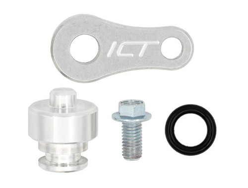 Crank Position Sensor Plug - Hardware / Retainer Included - Aluminum - Natural - Each